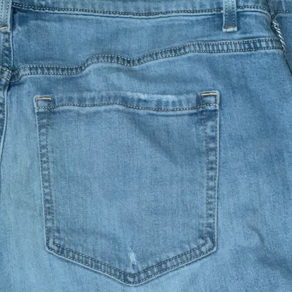 Plus Size Lane Bryant High Rise Pearl Bedazzled Cropped Jeans Size 20 40x25 #143 - Picture 4 of 7